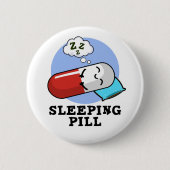 Slappil Funny Medicine Pun Ronde Button 5,7 Cm (Voorkant)