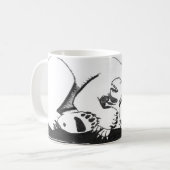 Slappolair Beer met T-Rex Koffiemok (Voorkant links)