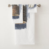 Slappolair beer, waterverf kunst bad handdoek (Insitu)