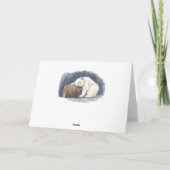 Slappolair beer, waterverf kunst kaart (Achterkant)