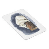 Slappolair beer, waterverf kunst magneet (Rechterzijde)