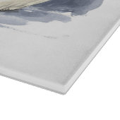 Slappolair beer, waterverf kunst snijplank (Hoek)