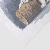 Slappolair beer, waterverf kunst tissuepapier (Detail)