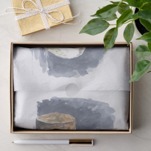 Slappolair beer, waterverf kunst tissuepapier (Geschenk)