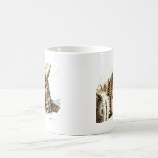 Slaptende kat koffiemok (Center)