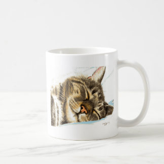 Slaptende kat koffiemok