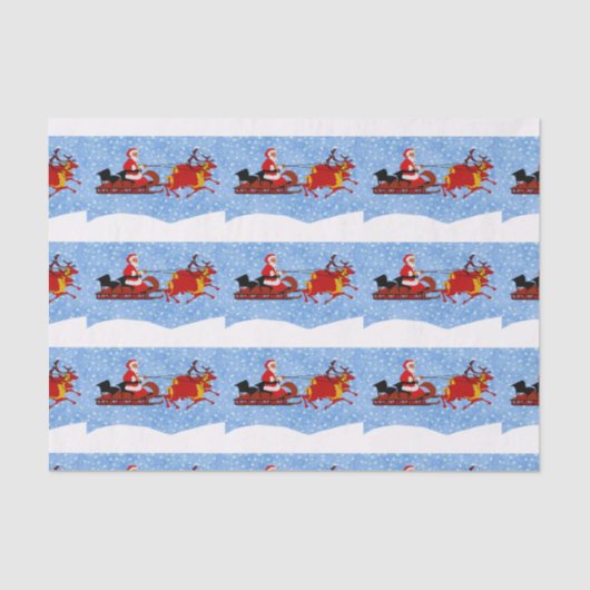 Slaptingspapier voor de kerstman tissuepapier (Voorkant)
