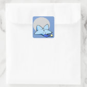Slapy Blue Star-Sticker Vierkante Sticker (Tas)