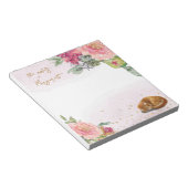 Slapy Cat Illustration Girl Daily Activity Notes Notitieblok (Schuin)