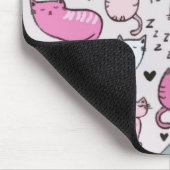 Slapy Cat Kitten face Masker gezelschapsdieren mam Muismat (Hoek)