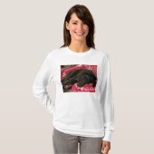 Slapy Dog Womens Geboste Sweatshirt (Voorkant volledig)