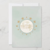 Slapy Elephant Greenery Twinkle Star-Baby shower Kaart (Achterkant)