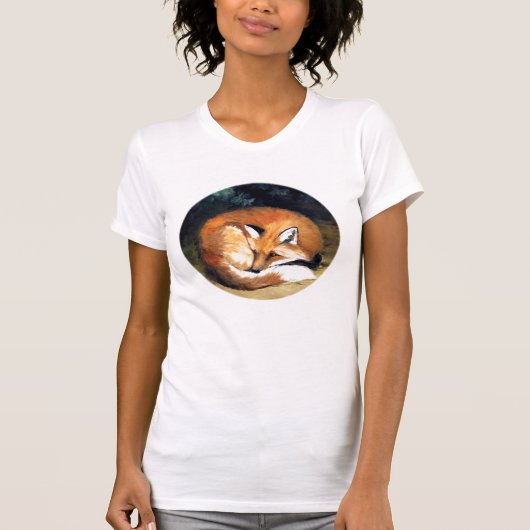 "Slapy Fox" Art Reproduction T-Shirt (Voorkant)