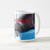Slapy Galapagos Zee Lion heeft koffie nodig! Koffiemok (Voorkant rechts)