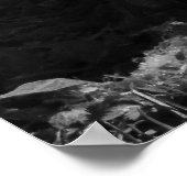 Slapy Graylag Goose (zwart en wit) Poster (Hoek)