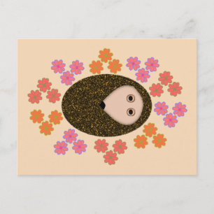 Slapy Hedgel en Briefkaart Flowers