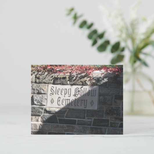 Slapy Hollow begraafplaats Briefkaart (Staand voorkant)