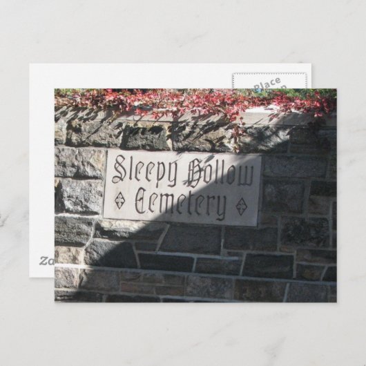 Slapy Hollow begraafplaats Briefkaart (Voorkant / Achterkant)