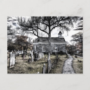 Slapy Hollow Church Art Briefkaart