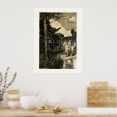 Slapy Hollow: een Horseman met grote afmetingen Poster (Keuken)