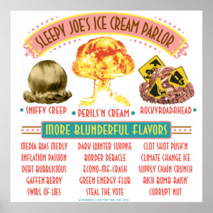 Slapy Joe's ijskap-parlor Poster