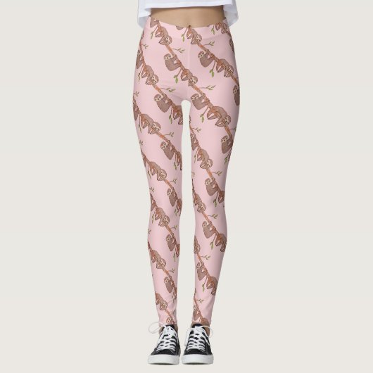Slapy Lazy Baby-sleufpatroon Leggings (Voorkant)