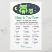 Slapy owl Wat zit er in je paarse baby shower? (Voorkant)