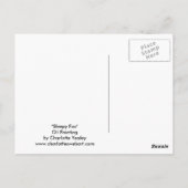 Slapy Red Fox Animal Art Briefkaart (Achterkant)