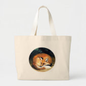 Slapy Red Fox Animal Art Canvas tas (Voorkant)