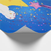 Slapy Star Blue Starry Sky Cadeaupapier (Hoek)