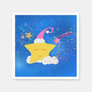 Slapy Star Blue Starry Sky Servetten