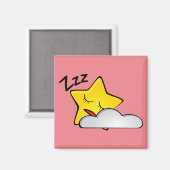Slapy Yellow Star Magnet (Voorkant / Achterkant)