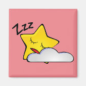 Slapy Yellow Star Magnet (Voorkant)