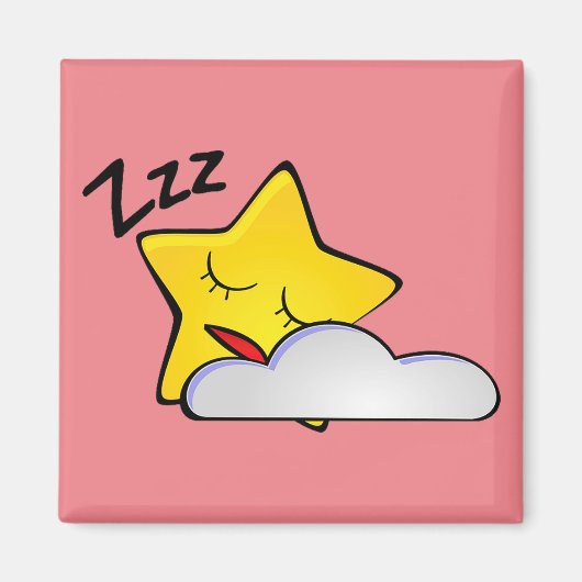 Slapy Yellow Star Magnet (Voorkant)