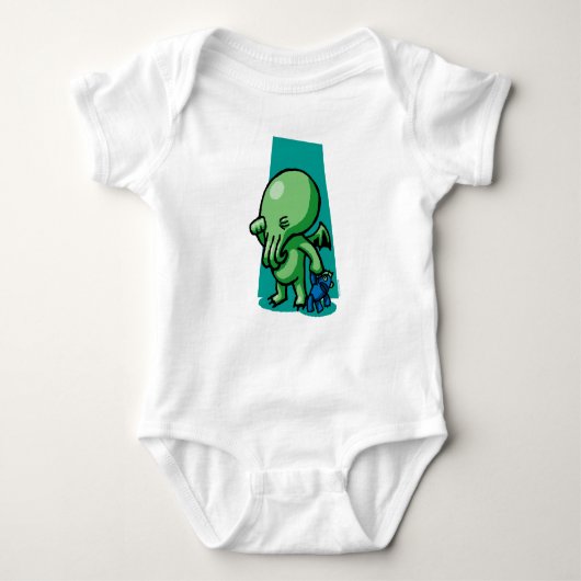 Slapytime Cthulhu Baby Creeper Romper (Voorkant)