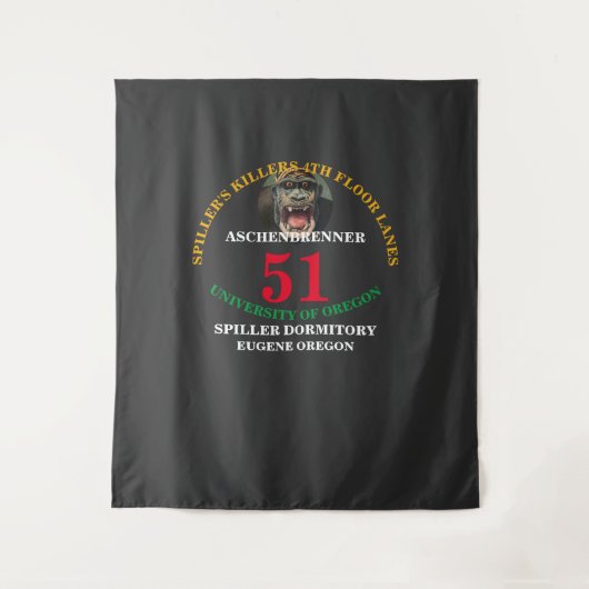 SLAPZAAL UNIVERSITEIT VAN OREGON Team JERSEY Wandkleed (Voorkant)