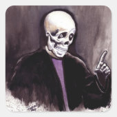 Slash één! vierkante sticker (Voorkant)