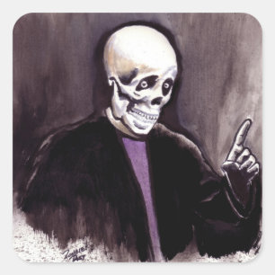 Slash één! vierkante sticker