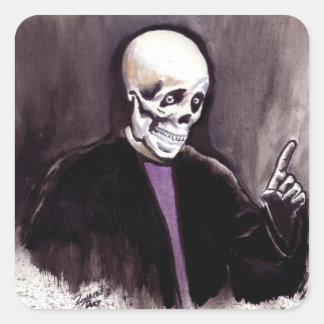 Slash één! vierkante sticker