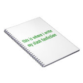 slash fanfictie notitieboek (Rechterzijde)