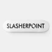 SLASHERPOINT™ Merk Zwarte & Witte Skateboard Deck (Horizontaal)