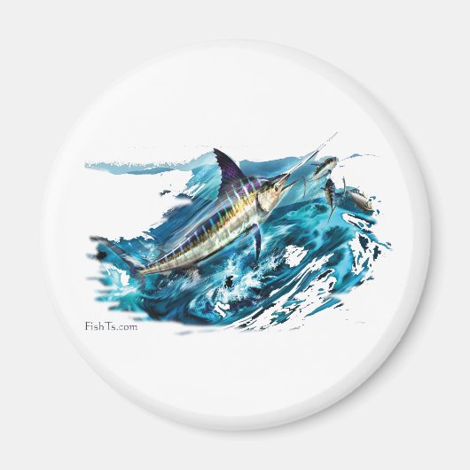 Slashing Marlin Springen met tonijn Magneet (Voorkant)