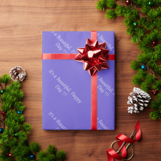 Slate Blue 6A5ACD - Aangepast bericht of leeg Cadeaupapier