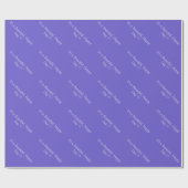 Slate Blue 6A5ACD - Aangepast bericht of leeg Cadeaupapier (Vlak)
