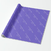 Slate Blue 6A5ACD - Aangepast bericht of leeg Cadeaupapier (Uitgerold)