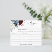 Slate Blue Burgundy Ivory Vrijgezellenfeest Recipe (Staand voorkant)