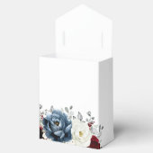 Slate Blue Burgundy White Ivory Boho Vrijgezellenf Bedankdoosjes (Geopend)