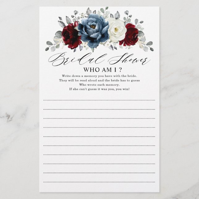 Slate Blue Burgundy White Ivory die ik word (Voorkant)