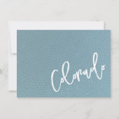 Slate Blue Colorado Passport bedankje Bedankkaart (Achterkant)