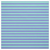 Slate Blue en Aquamarine Stripes/Lines Pattern Stof (Swatch)